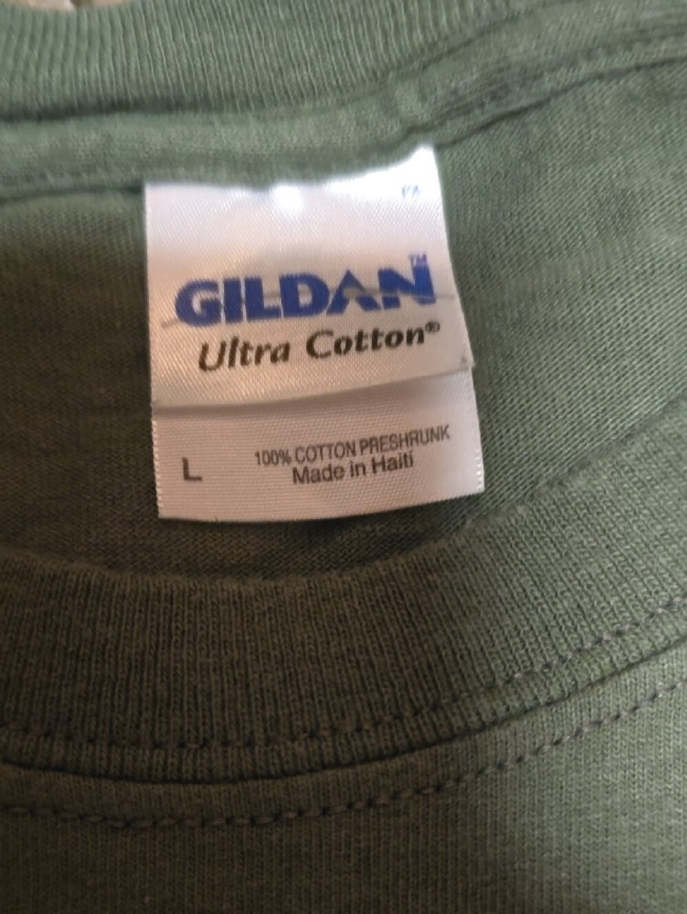 Gildan Olive Green Franciscan University Short Sleeve Tee - Picture 3 of 4